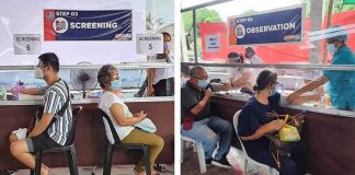 Residents of Hamtic, Antique have themselves vaccinated against coronavirus disease. PHOTOS FROM FACEBOOK PAGE OF MAYOR JUNJUN PACIFICADOR