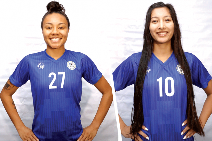 SarinaBolden Sarina Bolden (left) and Quinley Quezada (right) are two Filipinas chosen to compete in Japan’s first-ever women’s professional football league. PHILIPPINE WOMEN'S FOOTBALL TEAM/FACEBOOK