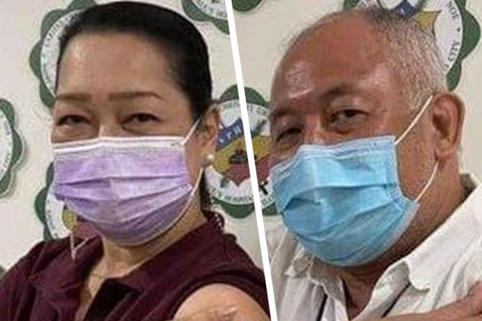 cong.nava-hubby Guimaras’ Cong. Ma. Lucille Nava and husband Joaquin Carlos Rahman Nava had themselves vaccinated against coronavirus disease 2019 in April with Sinovac.