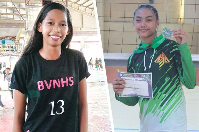 feu-baby-tams Ilongga Jasmine Therese Balasan (left) and Negrense Frenche Premaylon (right) are now part of the Far Eastern University’s high school girls volleyball team. FACEBOOK