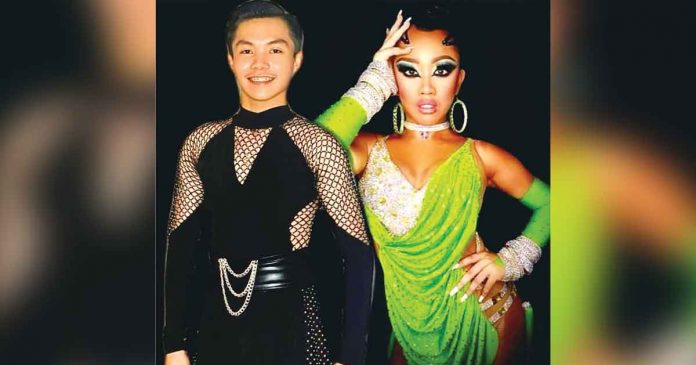 ilonnggo-dancers Joemel Yap Magallanes (left) and Dana Angelica Galfo (right) score gold medals for the Matias Balbastro Dance Academy-Philippines during the 20th Soulcup Korea Open Online Dancesport championship. MATIAS BALBASTRO DANCE ACADEMY-PHILIPPINES