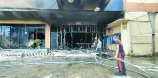 Gaisano Grand Mall in San Jose, Antique may have become structurally unsound after fire gutted it last week. The Bureau of Fire Protection central office will be investigating the blaze. JAPHET FAJARDO/PN