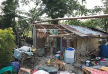 Tornado plows 38 Lambunao houses A tornado ripped off this house’s roof in Lambunao, Iloilo. Thirty-one others were also damaged. PHOTOS FROM MDRRMC LAMBUNAO