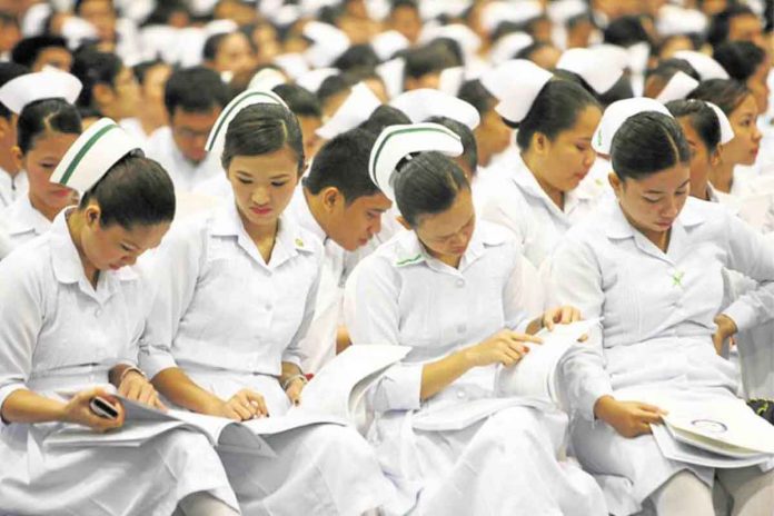 nurses Senator Franklin Drilon lamented the “injustice” caused by the DBM Circular No. 2020-4, which raised entry-level nurse wages while effectively demoting them. INQUIRER.NET FILE PHOTO