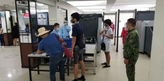 Domestic holidaymakers traveling to Boracay by air or sea must show proof of negative coronavirus test result taken not more than 72 hours before departure for the island. Boracay recorded 1,777 tourist arrivals last month. PHOTO BY CATICLAN AIRPORT PNP
