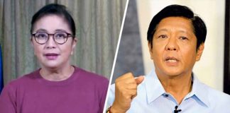 Former senator Bongbong Marcos (right) will not give up his epic legal battle with Vice President Robredo (left). PHILIPPINE DAILY INQUIRER