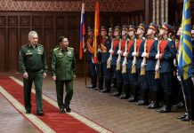 Russia to boost military ties with Myanmar Russia's Defense Minister Sergei Shoigu (left) and Myanmar's Commander in-Chief Senior General Min Aung Hlaing (right) walk past the honor guard prior to their talks in Moscow, Russia, June 22, 2021. VADIM SAVITSKIY/MINISTRY OF DEFENSE OF THE RUSSIAN FEDERATION VIA REUTERS