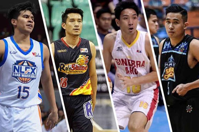 (From left to right) NLEX Road Warriors’ Kiefer Ravena, Rain or Shine Elasto Painters’ James Yap, Barangay Ginebra San Miguel Kings’ Jeffrei Chan, and TNT Tropang GIGA’s Kib Montalbo are some of the basketball players from Western Visayas who will compete in the upcoming PBA Philippine Cup. PBA, MPBL