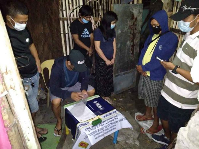 bac-pic-1 Two drug suspects were arrested in a buy-bust operation in Barangay 19, Bacolod City on July 17. CDEU/BCPO
