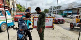 Border checkpoin at Ungka, Jaro. Japhet Fajardo/PN