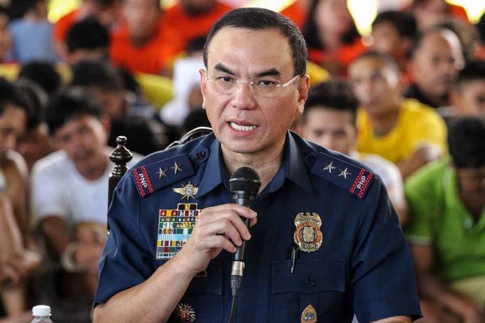 “If indeed Sen. Pacquiao said that there was corruption in the procurement of bodycams, we would appreciate if he could provide us the details and I assure him that we would look into it,” says Philippine National Police chief Gen. Guillermo Eleazar. INQUIRER PHOTO/ JAM STA ROSA “If indeed Sen. Pacquiao said that there was corruption in the procurement of bodycams, we would appreciate if he could provide us the details and I assure him that we would look into it,” says Philippine National Police chief Gen. Guillermo Eleazar. INQUIRER PHOTO/ JAM STA ROSA
