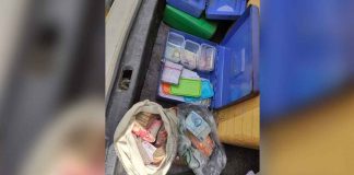 These boxes and plastic bags of money were recovered from the fire-hit Gaisano Grand Mall in San Jose, Antique. They were returned to their rightful mall tenants, according to the Bureau of Fire Protection. PHOTOS FROM SAN JOSE FIRE STATION-ANTIQUE