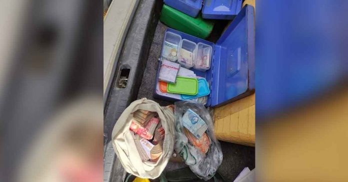 fire-hit-mall These boxes and plastic bags of money were recovered from the fire-hit Gaisano Grand Mall in San Jose, Antique. They were returned to their rightful mall tenants, according to the Bureau of Fire Protection. PHOTOS FROM SAN JOSE FIRE STATION-ANTIQUE