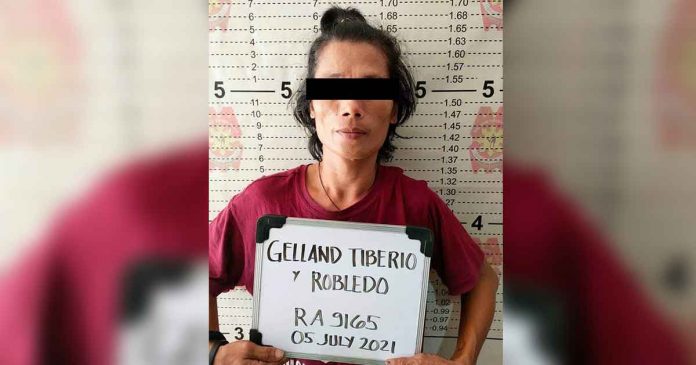 Mugshot of a 41-year-old drug suspect arrested in a buy-bust operation in Barangay Airport, Mandurriao, Iloilo City on July 5. ICPO PHOTO