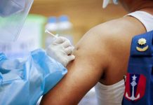A member of the armed forces in the parliament receives the AstraZeneca Covishield coronavirus disease 2019 vaccine in Naypyidaw, Myanmar. REUTERS/THAR BYAW/FILE PHOTO