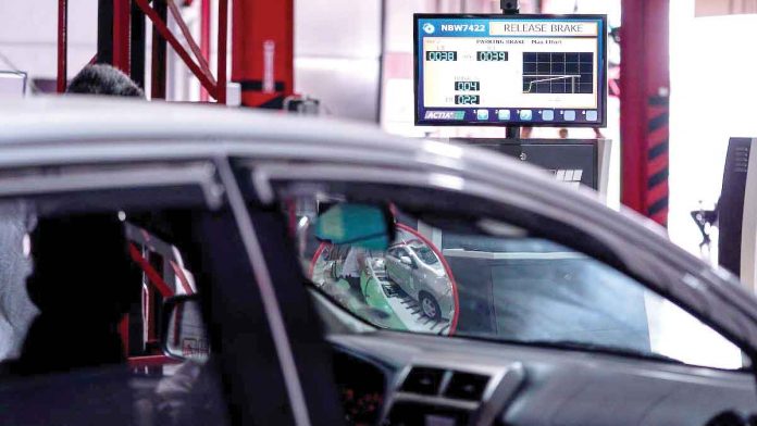pmvic-testing-equipment-1612952987 Senate president pro tempore Ralph Recto condemns the sudden revival of PMVICs. He even labeled its new guidelines as “mutated variant” set loose on motorists. JEROME ASCAÑO