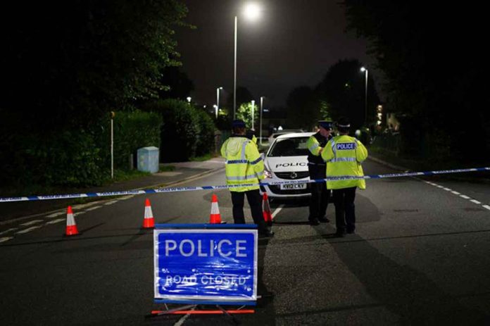 A police cordon near the scene of a mass shooting incident in the Keyham area of Plymouth, in southwest England, on Thursday. PA VIA AP A police cordon near the scene of a mass shooting incident in the Keyham area of Plymouth, in southwest England, on Thursday. PA VIA AP