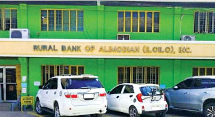 alimodian-bank The Rural Bank of Alimodian was ordered closed by the Monetary Board of the Bangko Sentral ng Pilipinas on May 6, 2021, and creditors may file their claims against the bank assets until September 7.