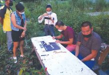 Man, 43, falls in buy-bust Anti-drug operatives inventory the items recovered from a drug suspect in Barangay Bata, Bacolod City on Aug. 11. POLICE STATION 3/BCPO