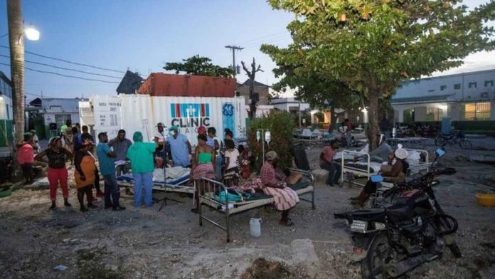 haiti-quake There are reports of hospitals being overwhelmed in the city of Les Cayes after a 7.2 magnitude earthquake struck Haiti on Saturday.REUTERS