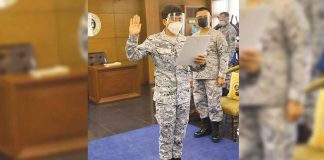 Janiuay, Iloilo’s Irish Magno, the first Filipina boxer to qualify for the Olympics, is the newest addition to the Philippine Navy. She took her oath on Aug. 19. IRISH MAGNO
