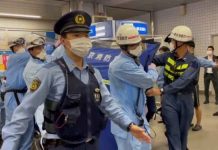 Nine out of the 10 injured passengers were taken to the hospital after they were attacked with a knife by a 36-year-old man on Friday. REUTERS