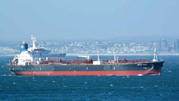 ship-attack The Mercer Street was attacked off the coast of Oman on Thursday, and two on board were killed. JOHAN VICTOR VIA REUTERS