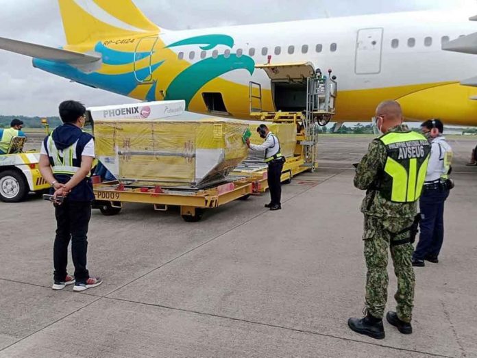 More doses of Sinovac and Moderna vaccines against coronavirus disease 2019 arrive at the Iloilo Airport. CAAP Iloilo International Airport