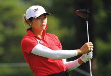 Filipina golfer Bianca Pagdanganan competes in the first round of the 2020 Tokyo Olympics women's individual stroke play on Wednesday at the Kasumigaseki Country Club in Tokyo, Japan. After her impressive play, she now sits at the seventh spot while Yuka Saso settled in 47th place. REUTERS