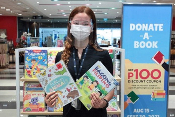 Shoppers can share the gift of knowledge with less fortunate children through the Donate- a-Book campaign now ongoing at selected SM Stores nationwide until September 30.