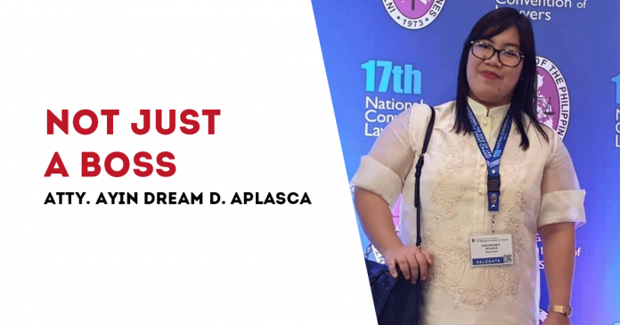 Atty. Ayin Dream D. Aplasca maintains the weekly column “Above the Law” in Panay News. Her father Diory, who worked as a newsboy of the paper for almost 30 years, is the root of her drive and inspiration to become a lawyer. She considers the regional daily as part of her life since she was a kid.