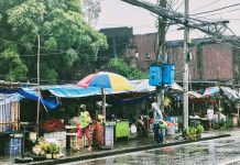 Photo shows few shoppers along Iznart Street, Iloilo City on a rainy day. PANAY NEWS PHOTO