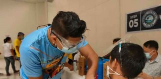 In Aklan, the vaccination against coronavirus disease started in March (2021) with healthcare workers first, then it expanded to senior citizens and persons with comorbidities. But supply shortages slowed down the vaccination. Photo shows the vaccination drive in Malay, Aklan. PHOTO PHO-AKLAN