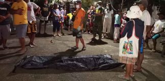 Inside this black body bag are the remains of a drowning victim in Barangay Casit-an, Laua-an, Antique.