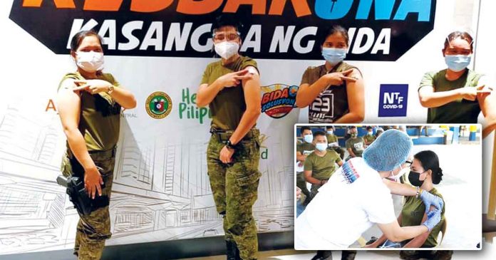 soldiers-vaxxed A total 887 personnel of the Philippine Army’s 303rd Infantry Brigade (303IB) and its two line battalions in Negros Occidental are now fully vaccinated against coronavirus disease 2019. 303RD IB