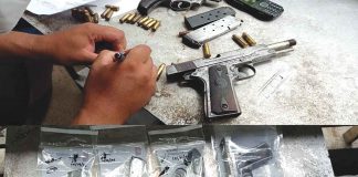 These are the guns and ammunition recovered from a house in Barangay Camanci Sur, Numancia, Aklan on Friday last week.