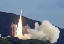 Japan sends 9 satellites into space Photo courtesy of KYODO