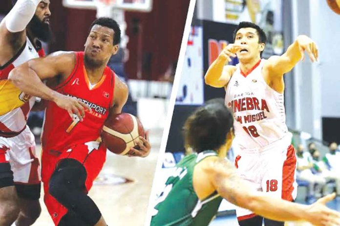 ginebra Sidney Onwubere and Arthur dela Cruz. PBA MEDIA BUREAU