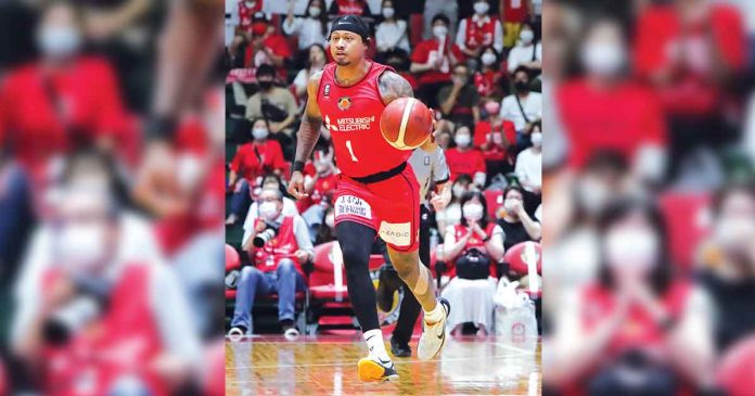 parks-nagoya Bobby Ray Parks Jr. previously played for TNT Tropang Giga in the PBA before taking his act to Japan. B.LEAGUE PHOTO
