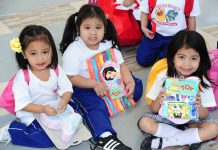 SHARE- A- TOY at the SM Store Little girls from Eugenia Ravasco Day Care Center in Paranaque City were some of the recipients during the Share A Toy campaign.