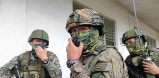 Personnel of the Armed Forces of the Philippines (AFP) join the two-day Amphibious Operations as part of the AFP Joint Exercises (AJEX) (Dagat, Langit at Lupa) (DAGITPA) 05-2021 in Patnongon, Antique