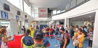 The Omicron variant of the virus causing coronavirus disease 2019 has delayed the resumption of direct international chartered flights – serving mostly Boracay Island-bound tourists – to the Kalibo International Airport. For now, it’s the local tourists sustaining the island’s tourism industry. PHOTO BY KALIBO AIRPORT PNP