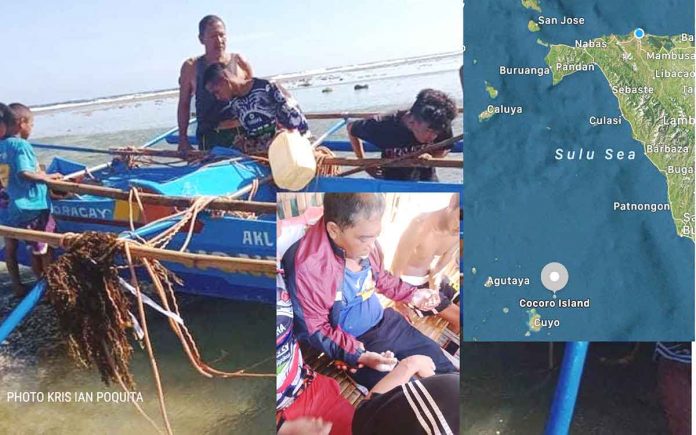boracay After three days of being adrift in the Sulu Sea, Rolito Casidsid of Boracay Island is rescued by Palawan fishermen. PHOTO BY KRIS IAN POQUITA