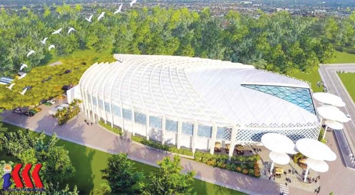 The 5,000-seater Capiz Convention Center to rise in Pueblo de Panay, Barangay Lawaan, Roxas City is multipurpose. While designed to host big events, it may also serve as an evacuation center when necessary.