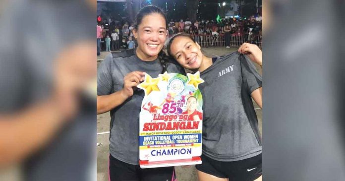 ilongga-beach-volley Jovelyn Gonzaga and Nerissa Bautista. PHOTO FROM JOVELYN GONZAGA’S INSTAGRAM