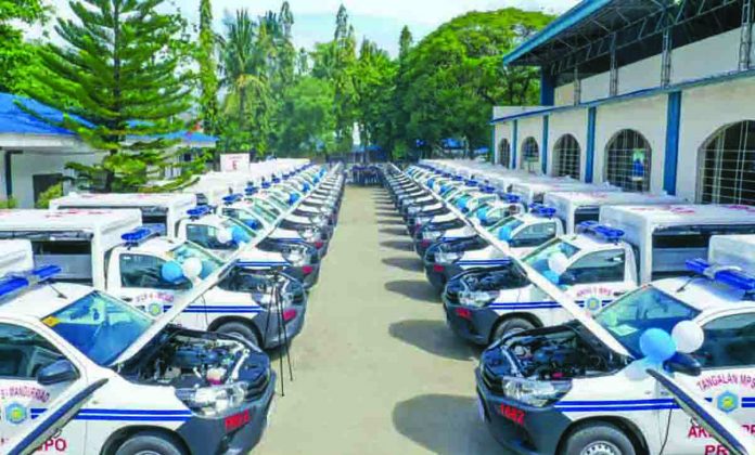 ruby patrol copy These new police patrol cars – blessed on Dec. 14, 2021 in Camp Delgado in Iloilo City – will add to the police’s visibility and response to crimes, according to the Police Regional Office 6. PRO-6 PHOTO