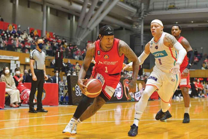 sports-parks Bobby Ray Parks Jr. has a solid outing in the 2021-2022 Japan B.League. PHOTO COURTESY OF JAPAN B.LEAGUE