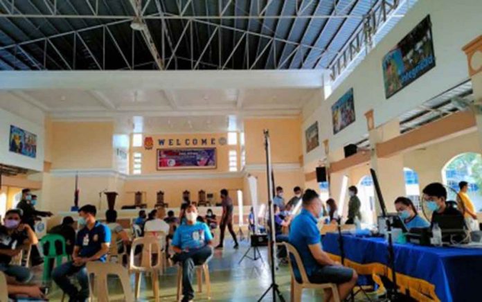 The Philippine Statistics Authority (PSA) in Iloilo conducts the Step 2 mobile registration for the national ID in Camp Delgado, Iloilo City in this undated photo. PSA has surpassed its target registration for 2021, an official said. PNA PHOTO COURTESY OF NELIDA AMOLAR