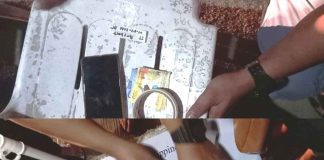 These are the items that policemen say they seized during an antidrug buy-bust operation in Kalibo, Aklan on Jan, 4, 2022.
