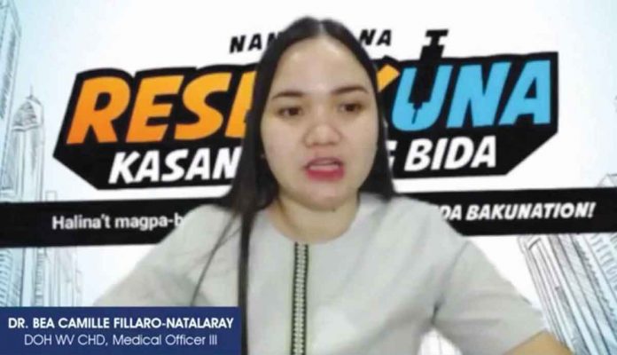 natalaray1 “Ang local governments dapat maghimu sang immediate nga pag-isolate sa mga symptomatic individuals,” says Dr. Bea Camille Natalaray, spokesperson of the Department of Health in Region 6.